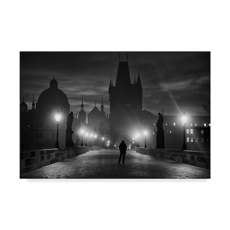 Marcel Rebro 'Prague Black' Canvas Art,12x19